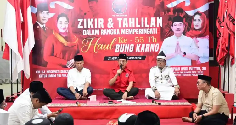 Doa untuk Bung Karno, PDIP Sulsel Gelar Peringatan Haul di Bulan Penuh Makna