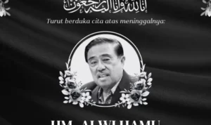 Jenazah Almarhum HM Alwi Hamu Dalam Perjalanan Menuju Makassar