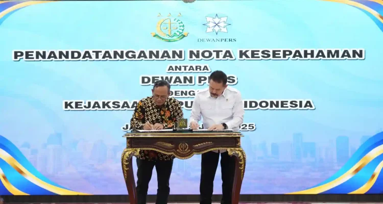 Kejaksaan RI dan Dewan Pers Teken MoU tentang Penegakan Hukum dan Kemerdekaan Pers