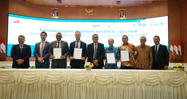 Akselerasi Transisi Energi PLN Total Eren Adaro Power PJBI Tandatangani PJBtL PLTB dengan Teknologi BESS Pertama di Indonesia