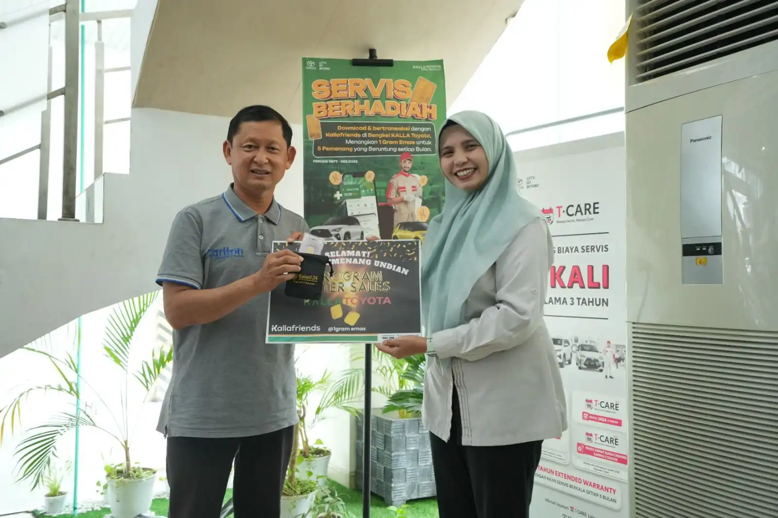 Beli Toyota Berhadiah iPhone 15, Servis di Bengkel Resmi Kalla Toyota Berhadiah Emas